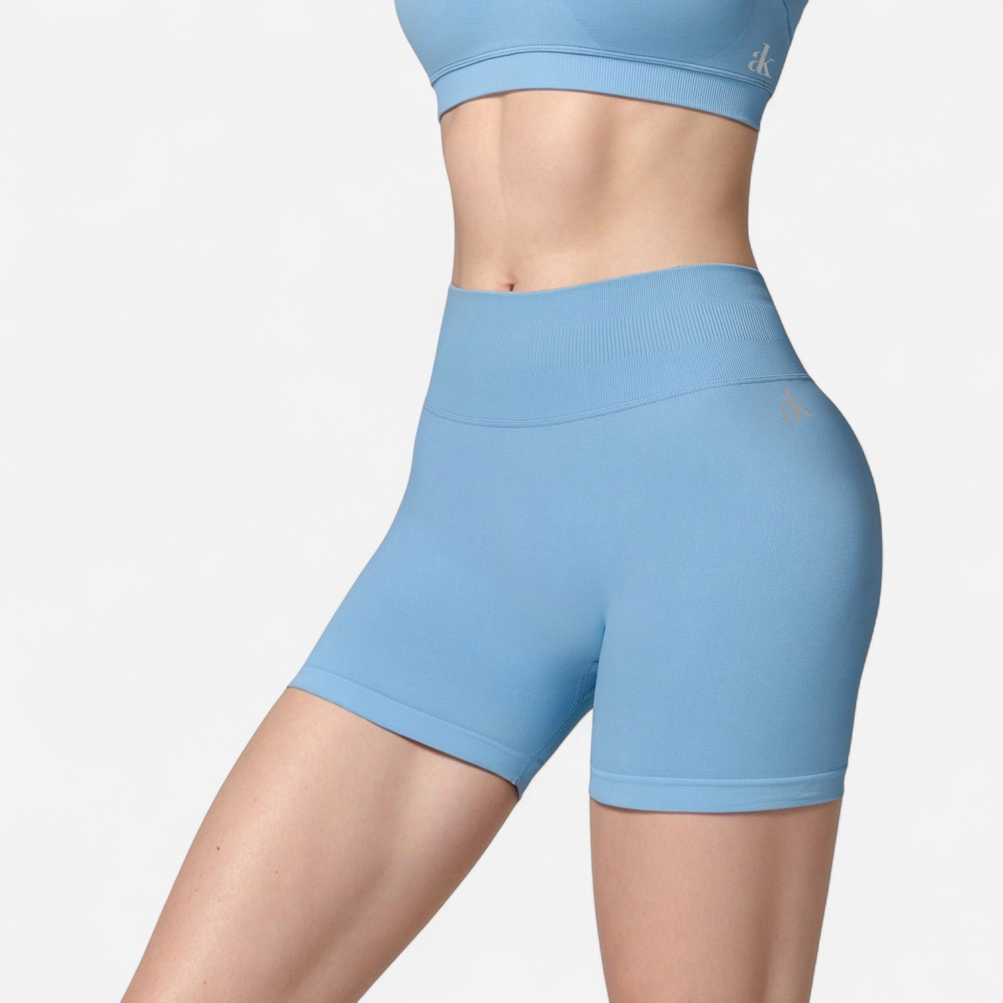 Anna-Kaci Women's High Waist Seamless Biker Shorts with Ribbed Waistband and Body-Hugging Fit