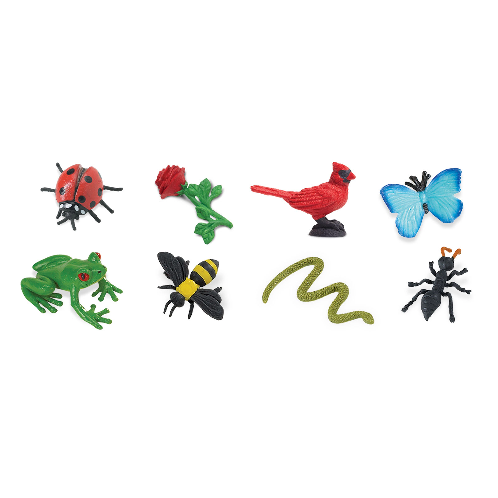 Safari Ltd. - Garden Fun Pack - 8 Mini Toy Figurines for Kids
