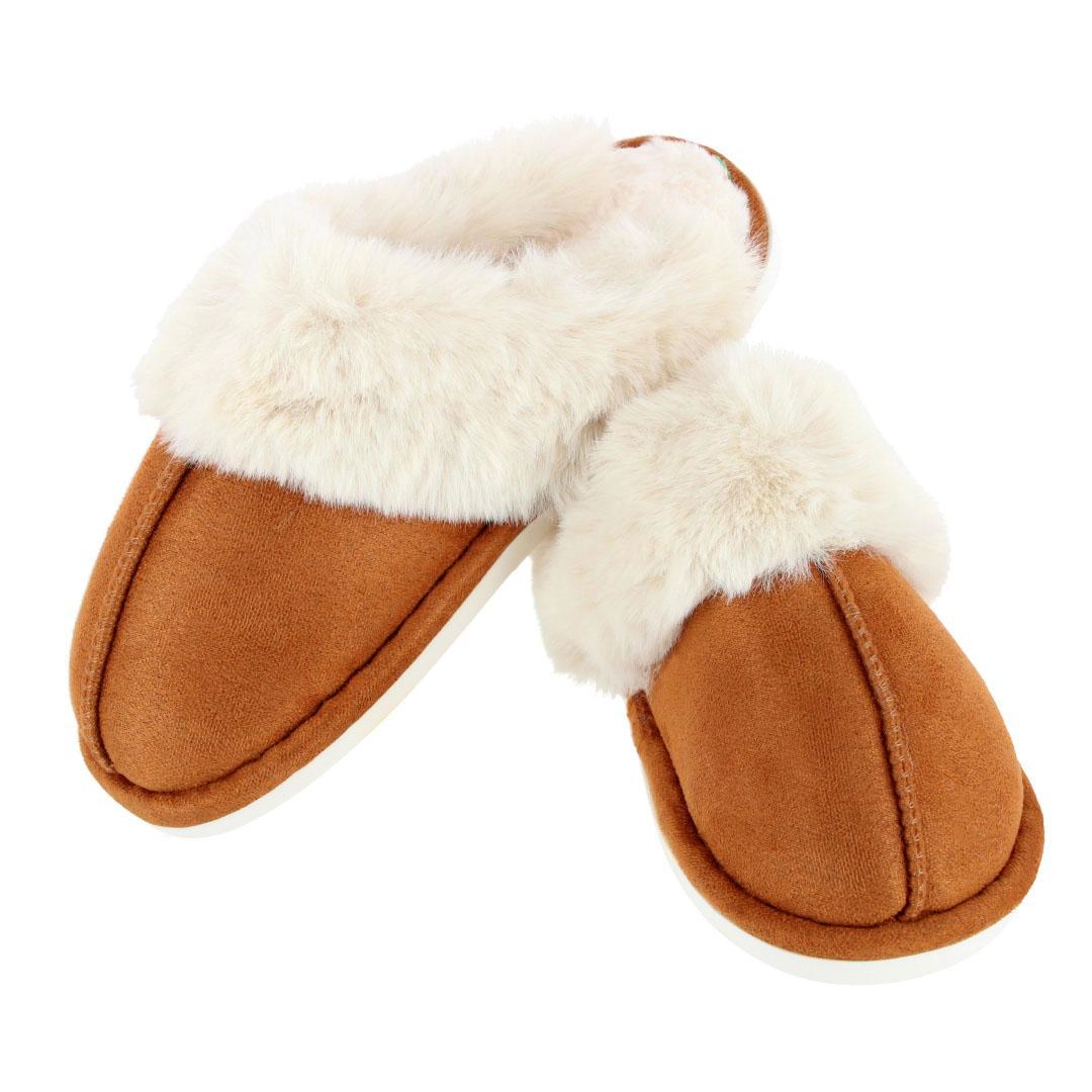 CTM Women's Warm Faux Fur Lined Clog Slippers by Wootie
