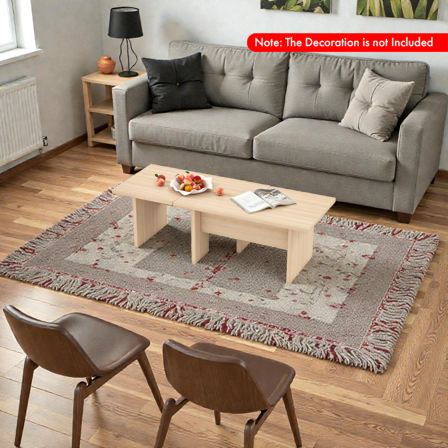 Hivvago Two-Piece Modular Coffee Table Set Designed for Small Areas