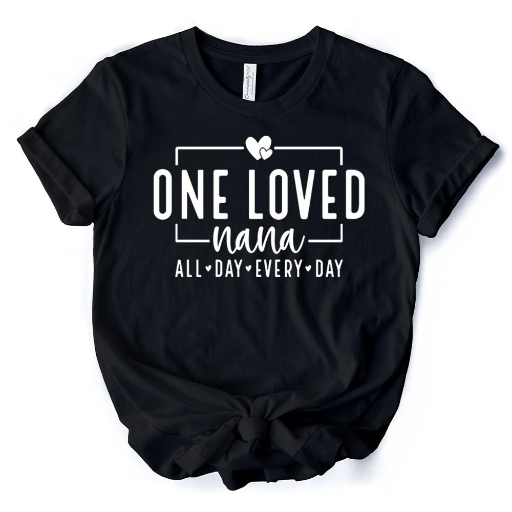 OrnamentallyYou Womens One Loved Nana T-Shirt