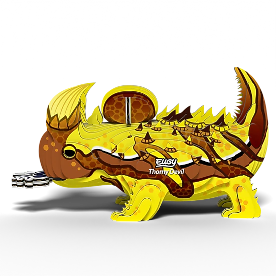 EUGY Thorny Devil 3D Puzzle - contains 44 puzzle pieces