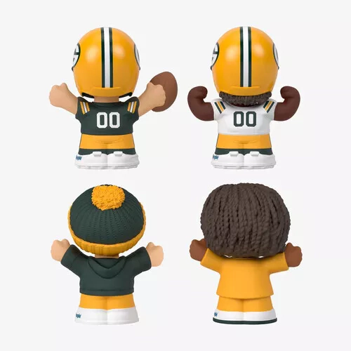 Fisher Price Little People x NFL Collector Green Bay Packers Figure 4-Pack
