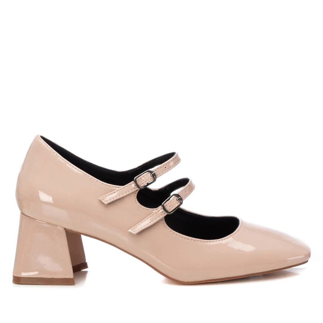 XTI Womens Mary Jane Pumps Block Heel, Square Toe
