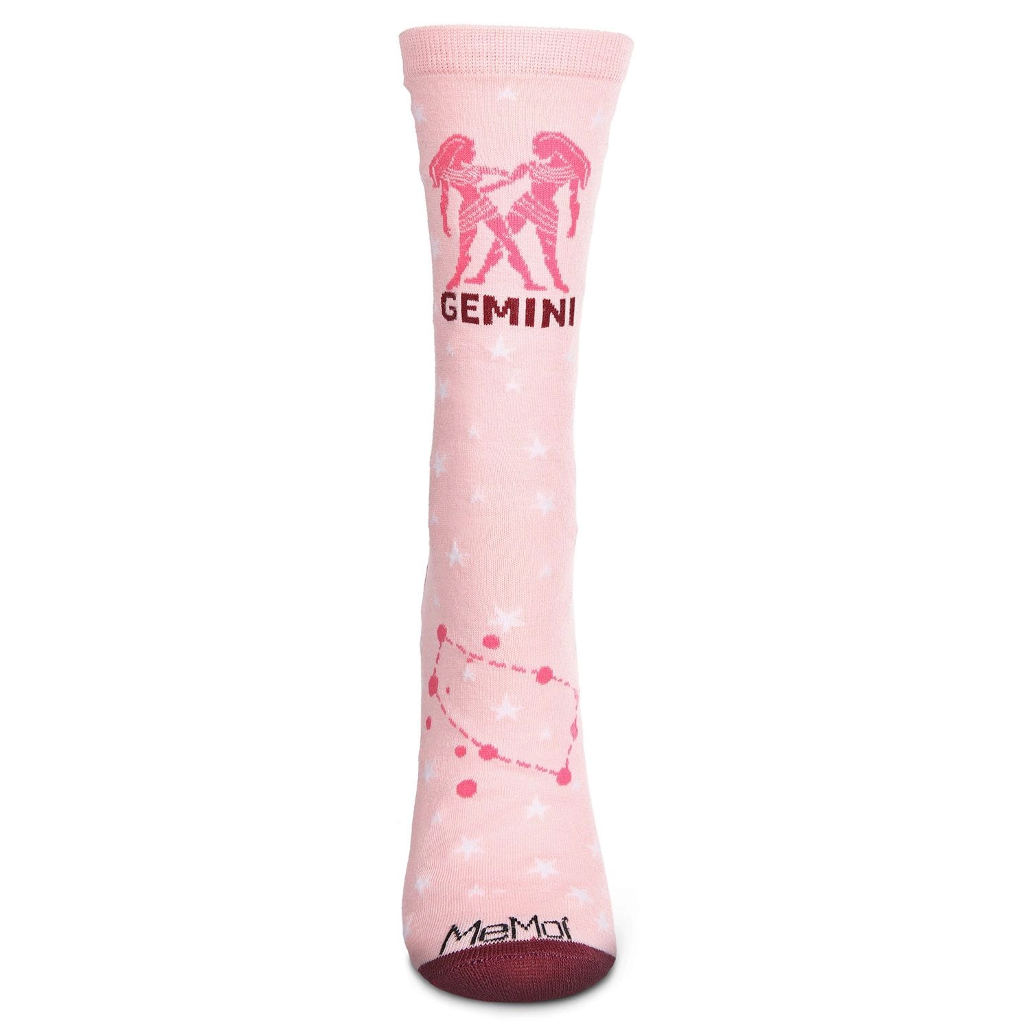 MeMoi Women's Gemini Zodiac Sign Crew Socks