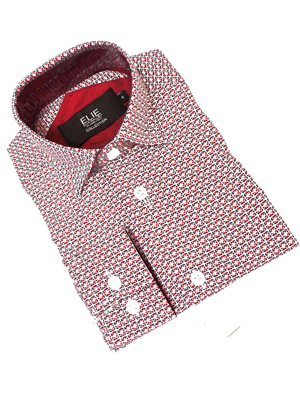 Elie Balleh Boys Slim Fit Short Sleeve Button-Down Shirt