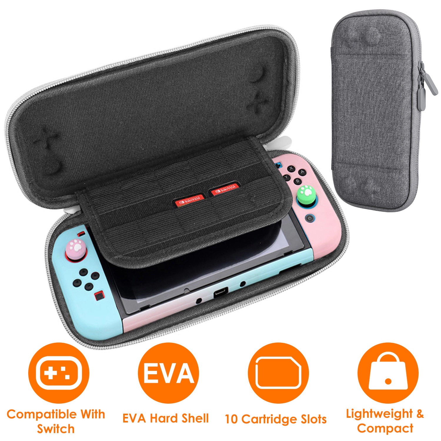 GBruno EVA Hard Shell Nintendo Switch Carrying Case