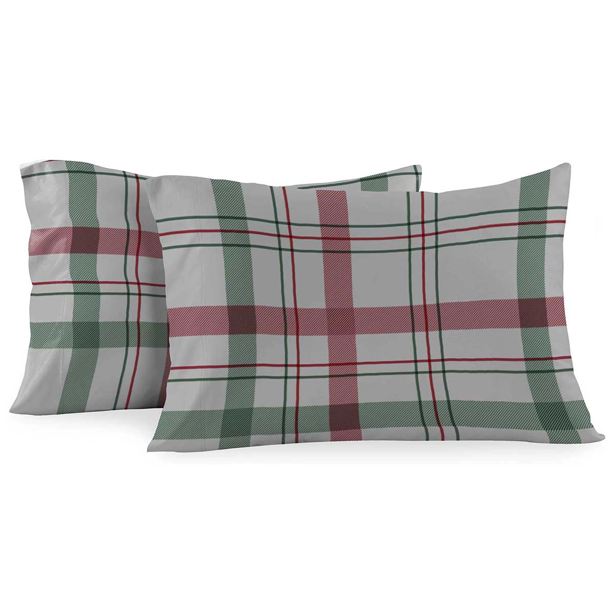 Egyptian Linens Heavyweight 170 GSM Dessines Plaid Flannel Cotton Duvet Cover Set