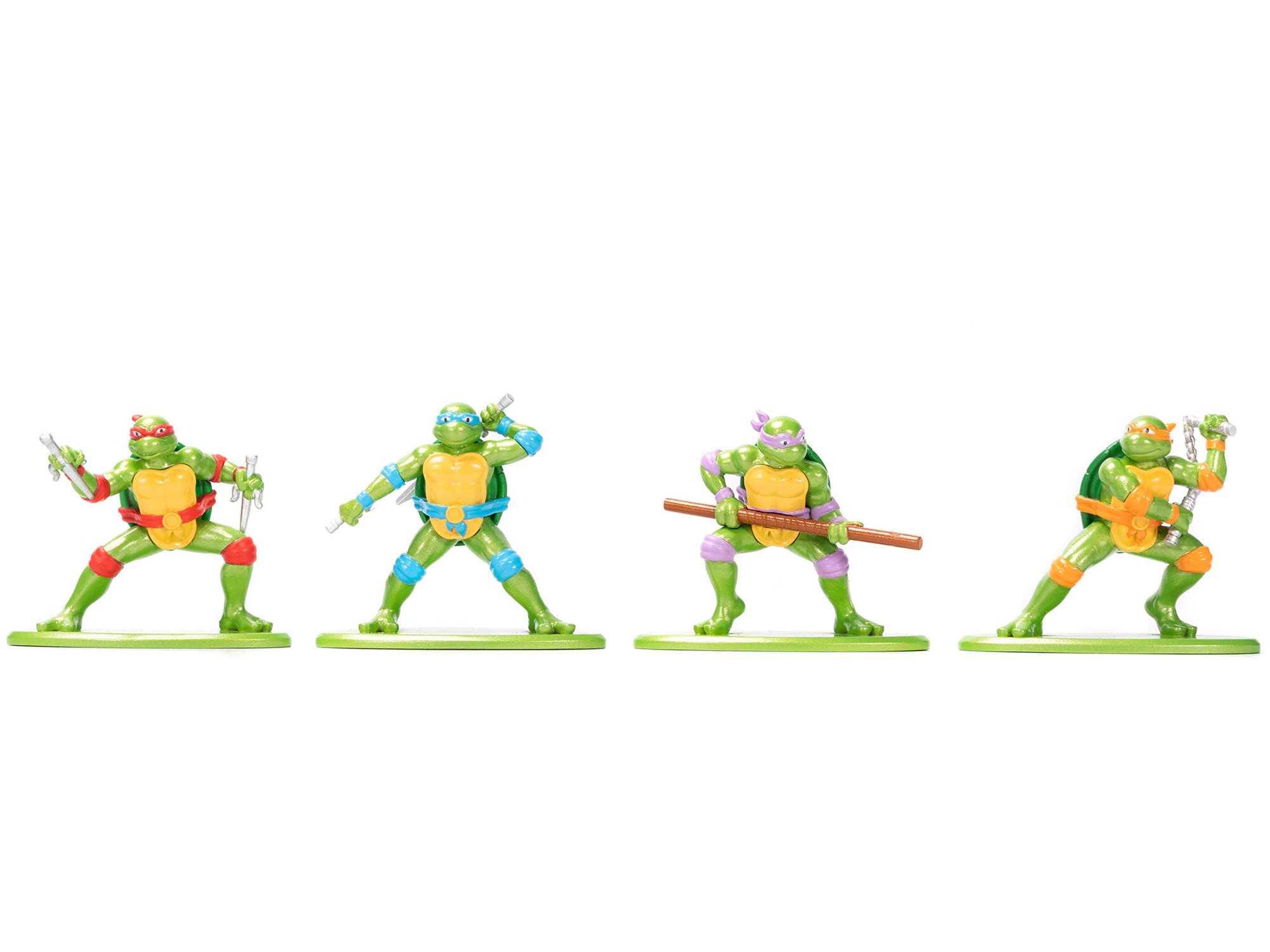 Jada "Teenage Mutant Ninja Turtles" Turtle Lair Diorama Set with Figures and Party Wagon "Nano Scene" Series
