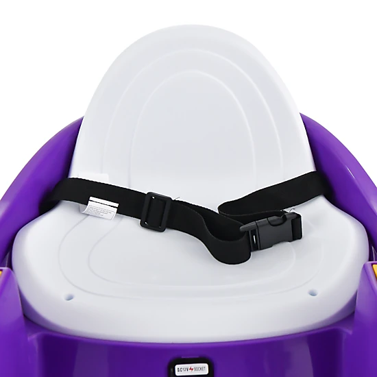 LJG 12V Electric Kids Ride on Bumper Car with Flashing Lights for Toddlers