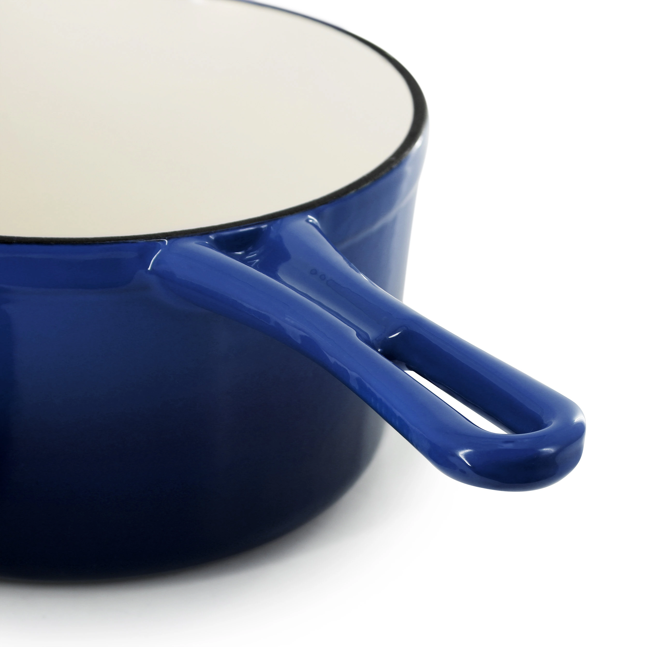 MegaChef 2 Quart Enameled Cast Iron Sauce Pan Gradient Purple