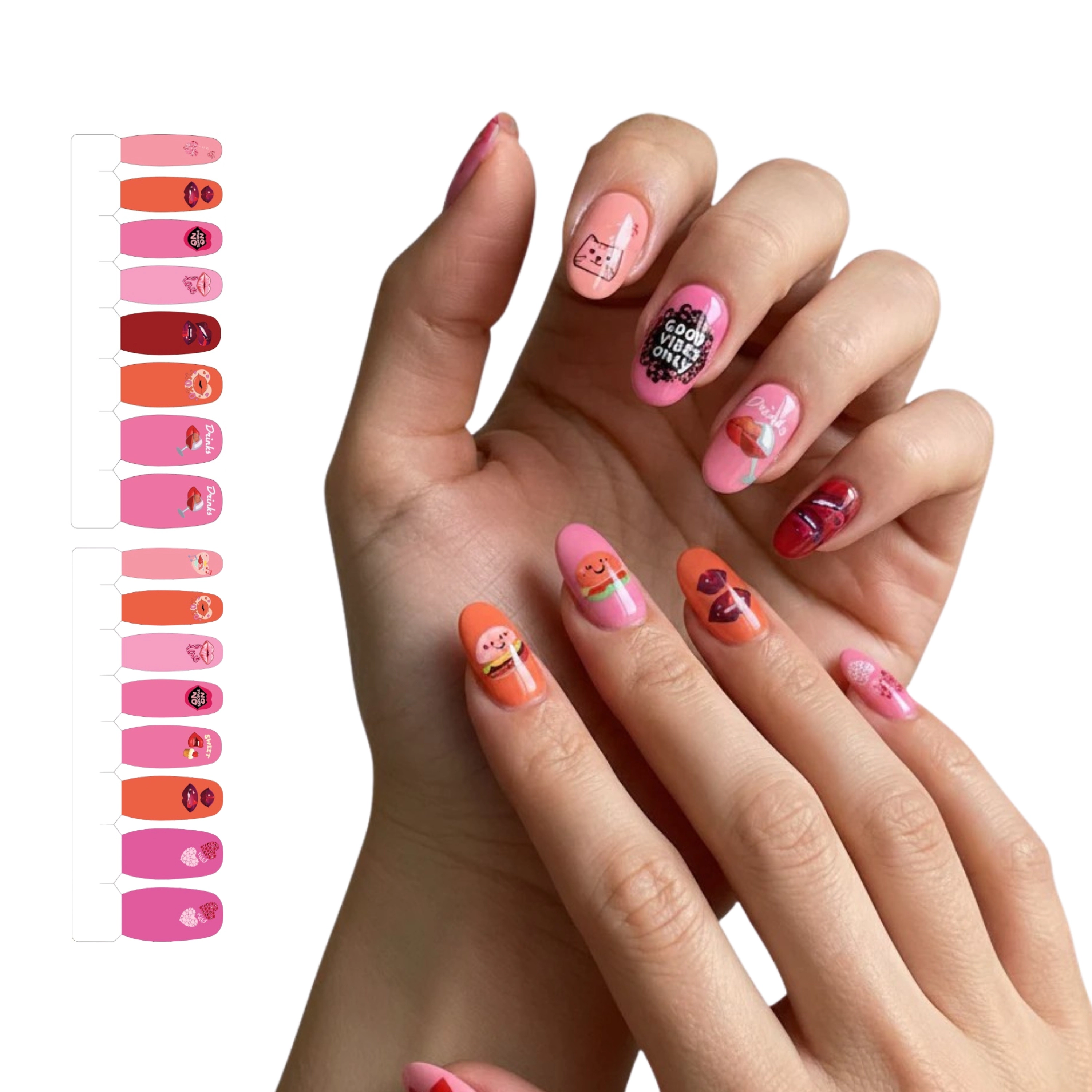 XPNail Women's Nail Polish Strips Pout 16ct