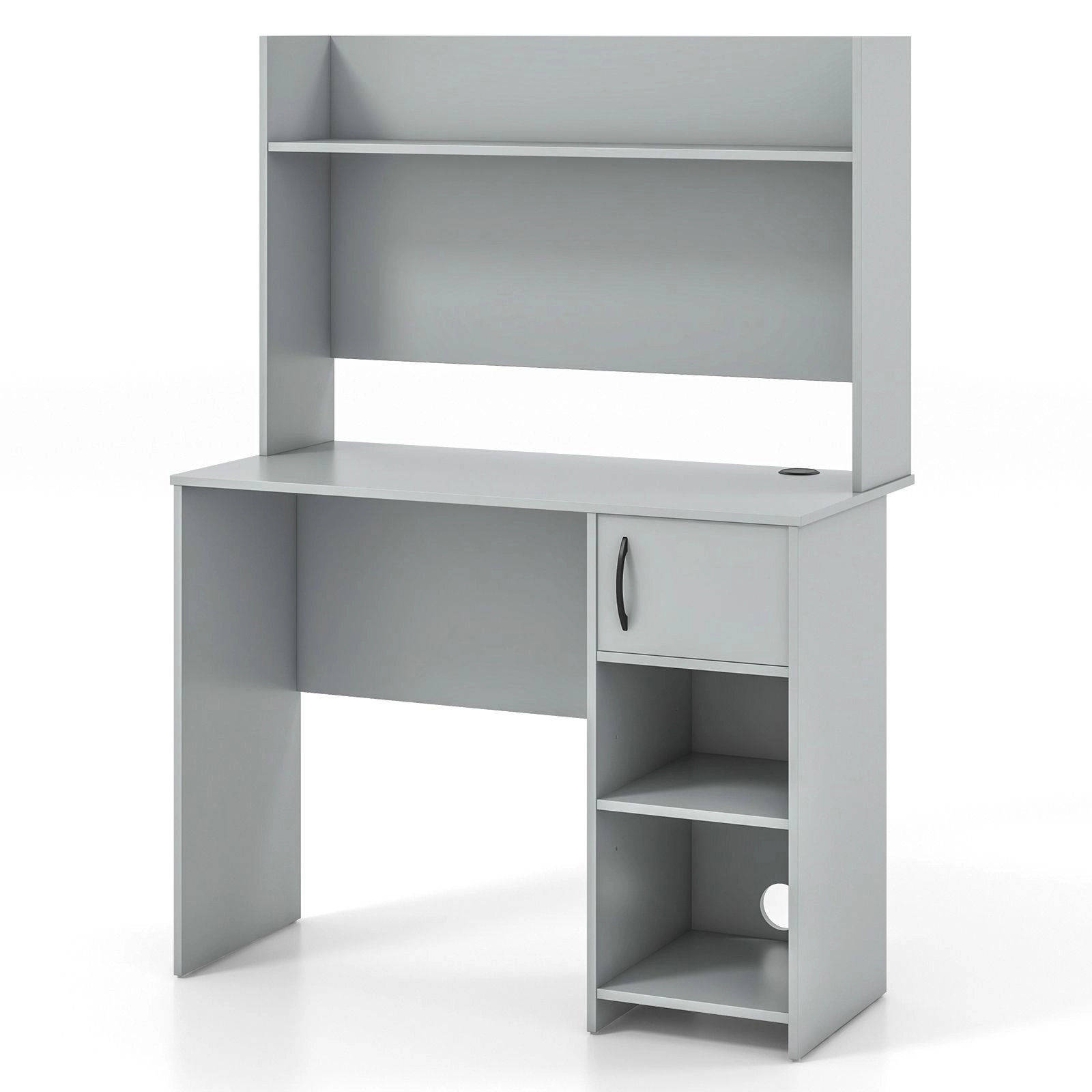 SlickBlue 41.5 Inch Computer Desk With Storage Cabinet & Shelves