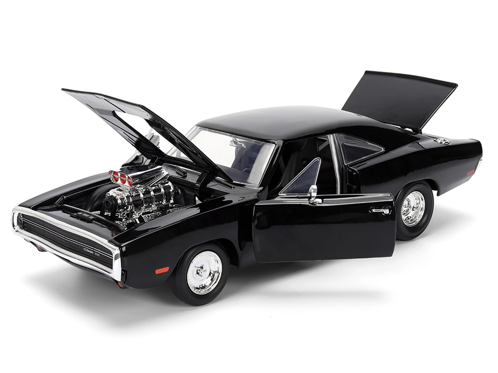 Jada Dom's 1970 Dodge Charger R/T Black "F9" (2021) Movie "Fast & Furious" Series 1/24 Diecast Model Car by Jada