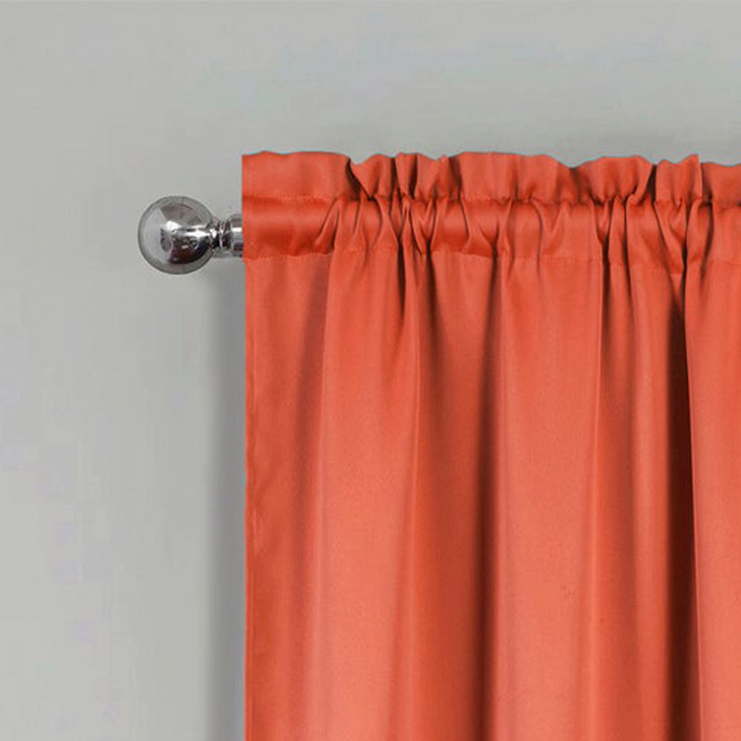 RT Designers Collection 100% Polyester Twilight Blackout Rod Pocket Curtain Panel 54" x 84" Coral