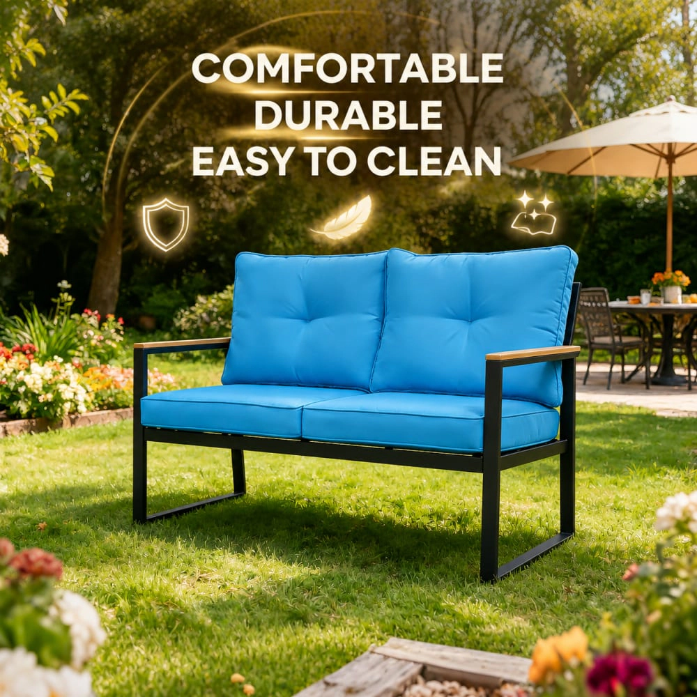 WOW PIONEER Single Seat Outdoor Patio Bench