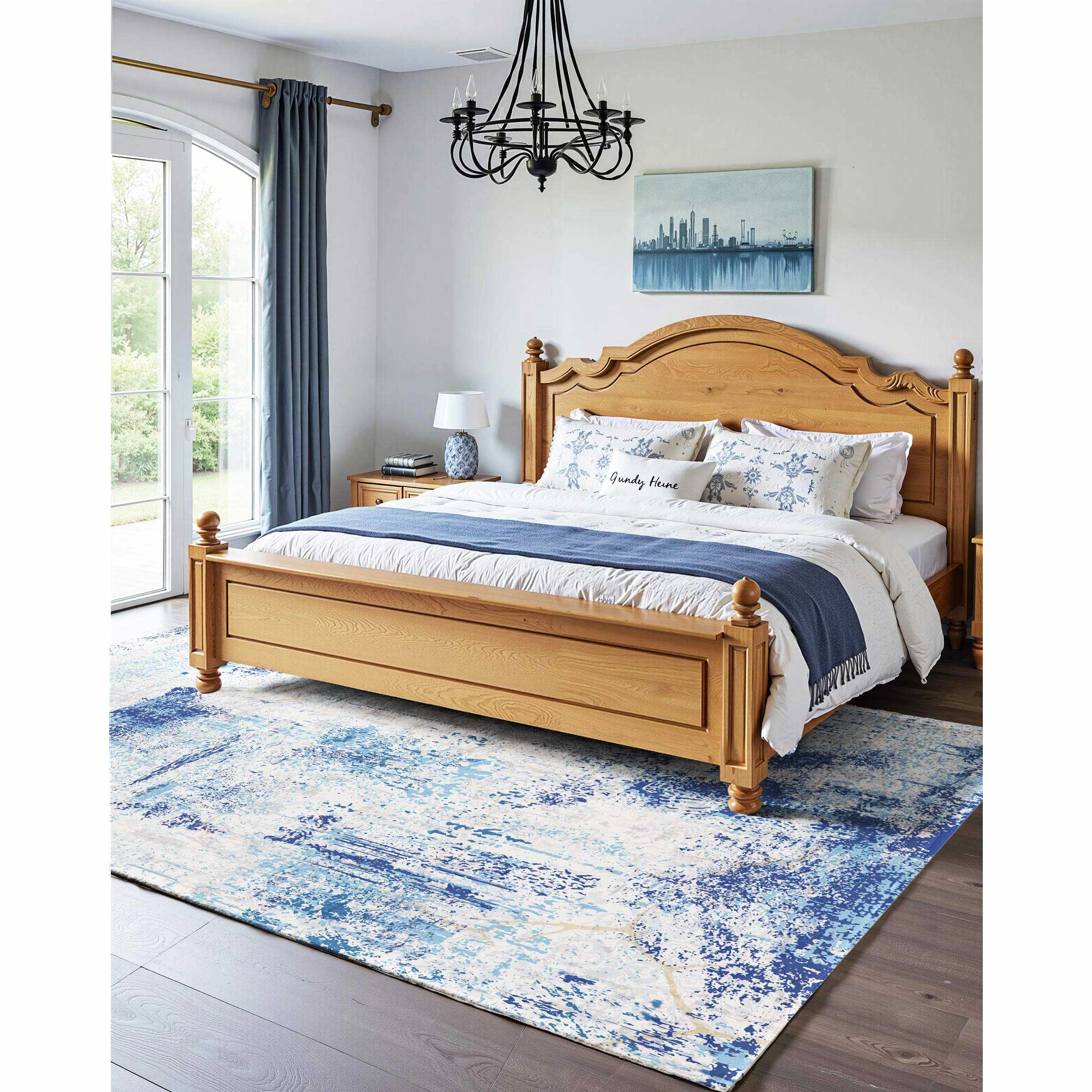HONGGE Area Rug Large Washable Rug Non-Slip and Tear-Resistant Soft Carpet Pet & Child Friendly Modern Area Rugs Indoor