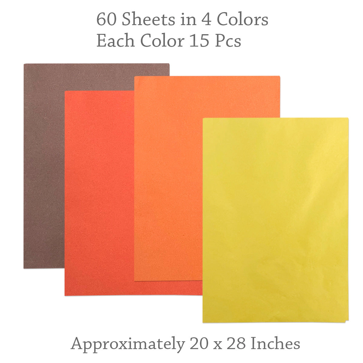 Wrapables Tissue Paper 20 x 28 Inch for Gift Wrap, Arts & Crafts, Paper Flowers, Garlands (60 Sheets), Autumn