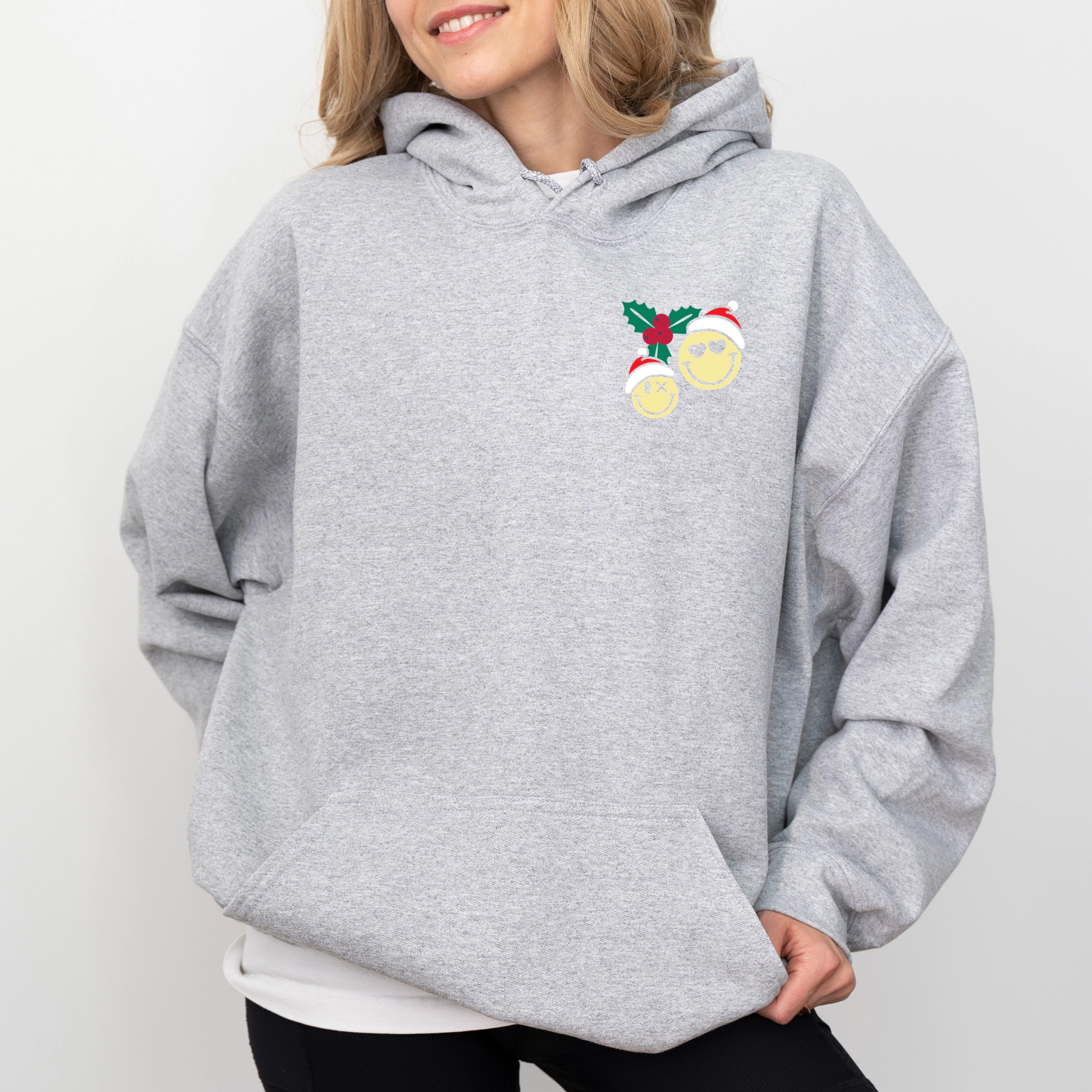 Simply Sage Market - Women's Graphic Hoodie - S.W.Smiley Merry