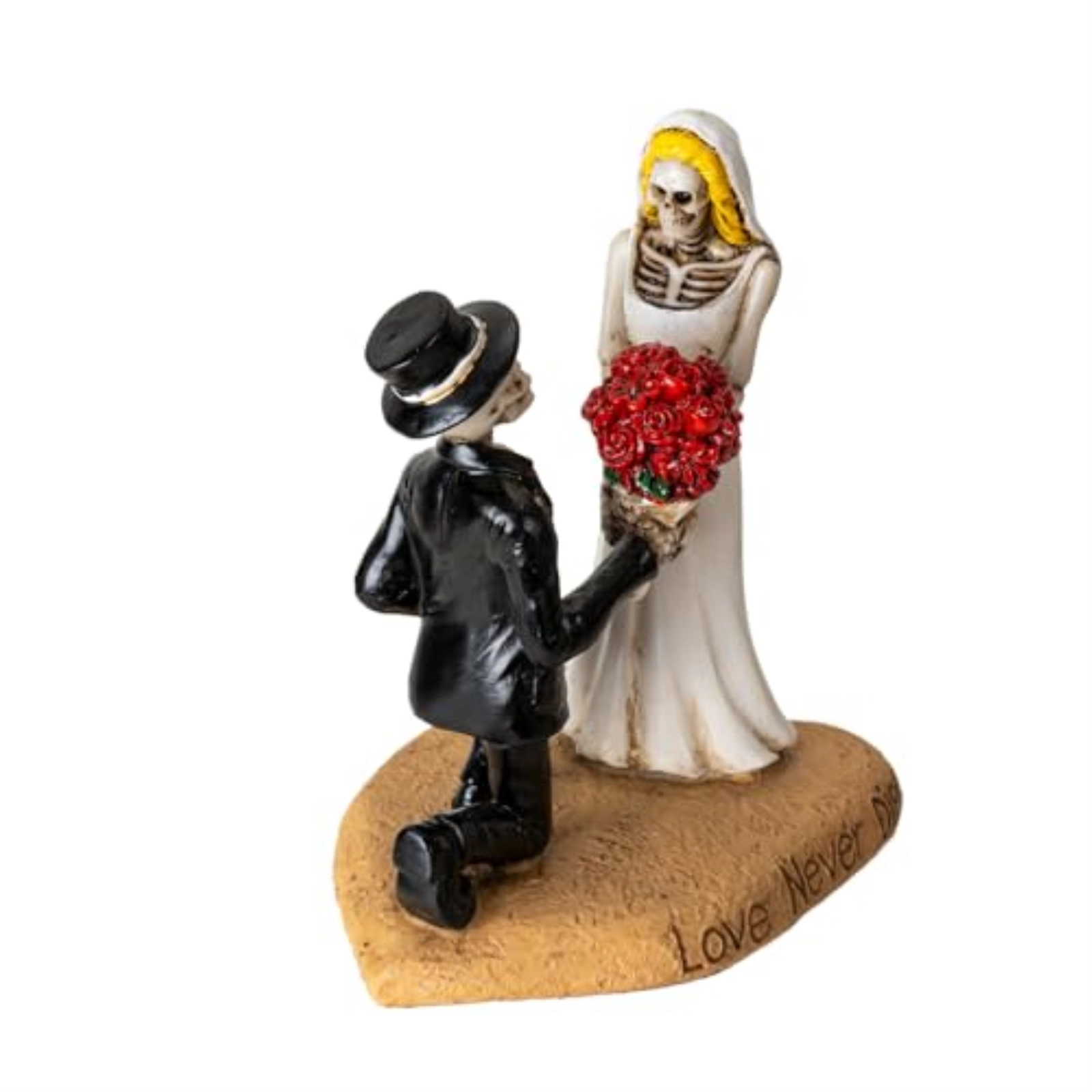 Pacific Giftware Til Death Do Us Part Skeleton Couple Figurine Love Never Dies Wedding Decor for Gothic Romance Lovers 4.8 inch