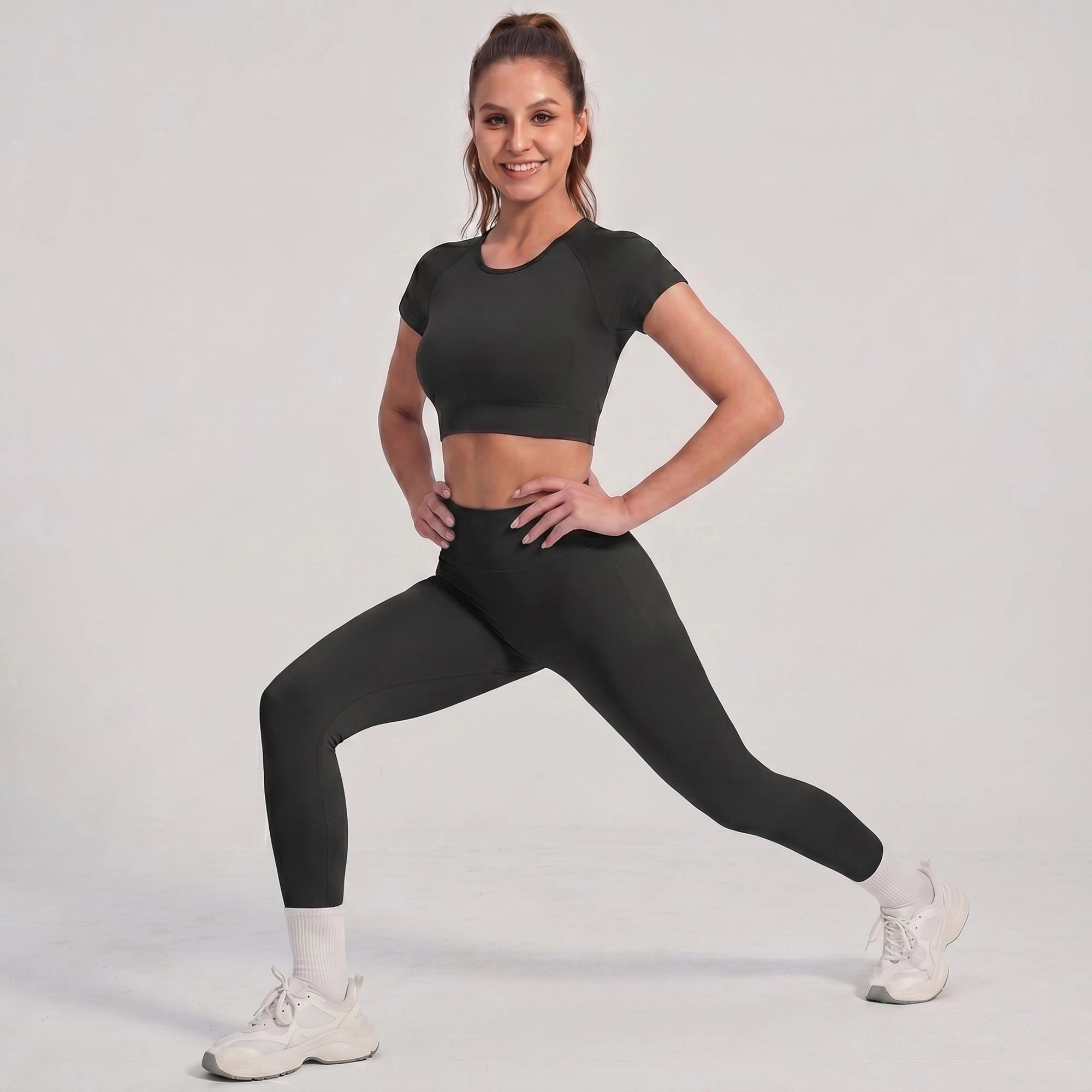 Anna-Kaci Active Women's High Waisted Butt Lifting Yoga Leggings Tummy Control Workout Pants