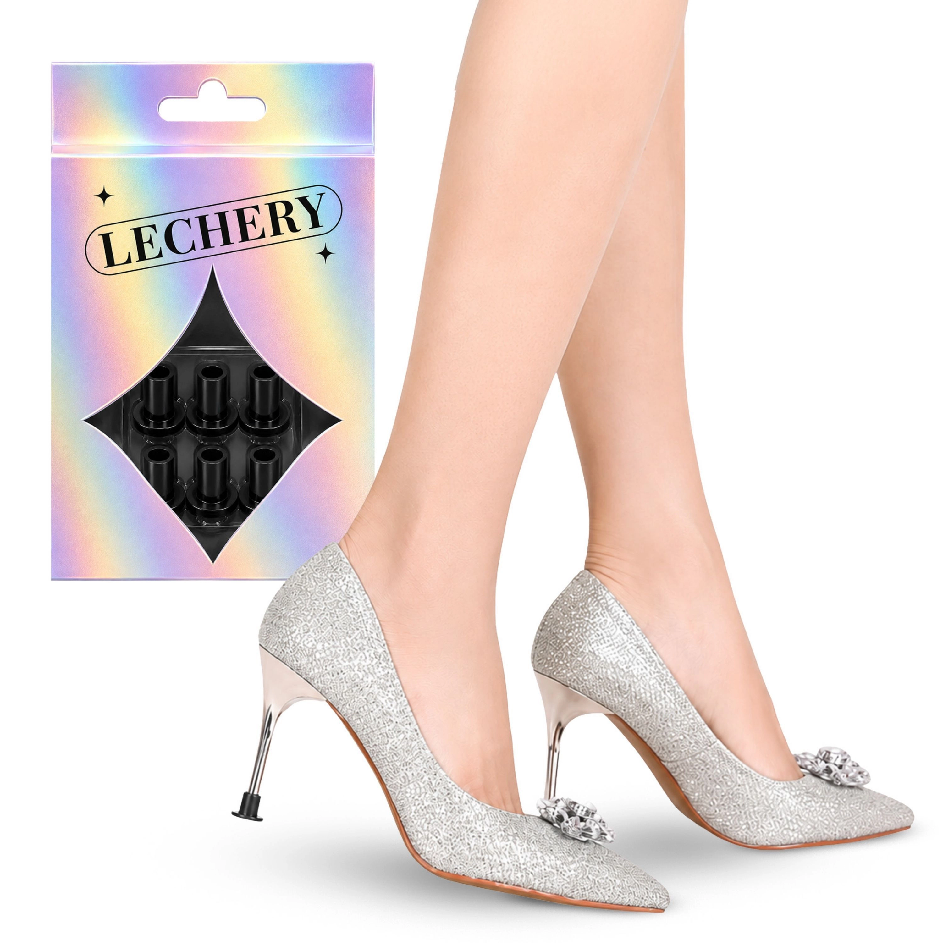 LECHERY Women's 3 Pairs Round Heel Protectors