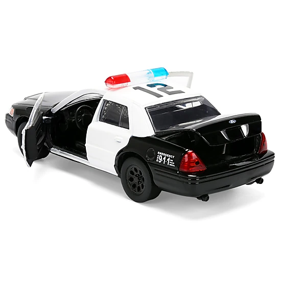 Jada Ford Crown Victoria "LAPD (Los Angeles Police Department) Black and White "The Fast and the Furious"
