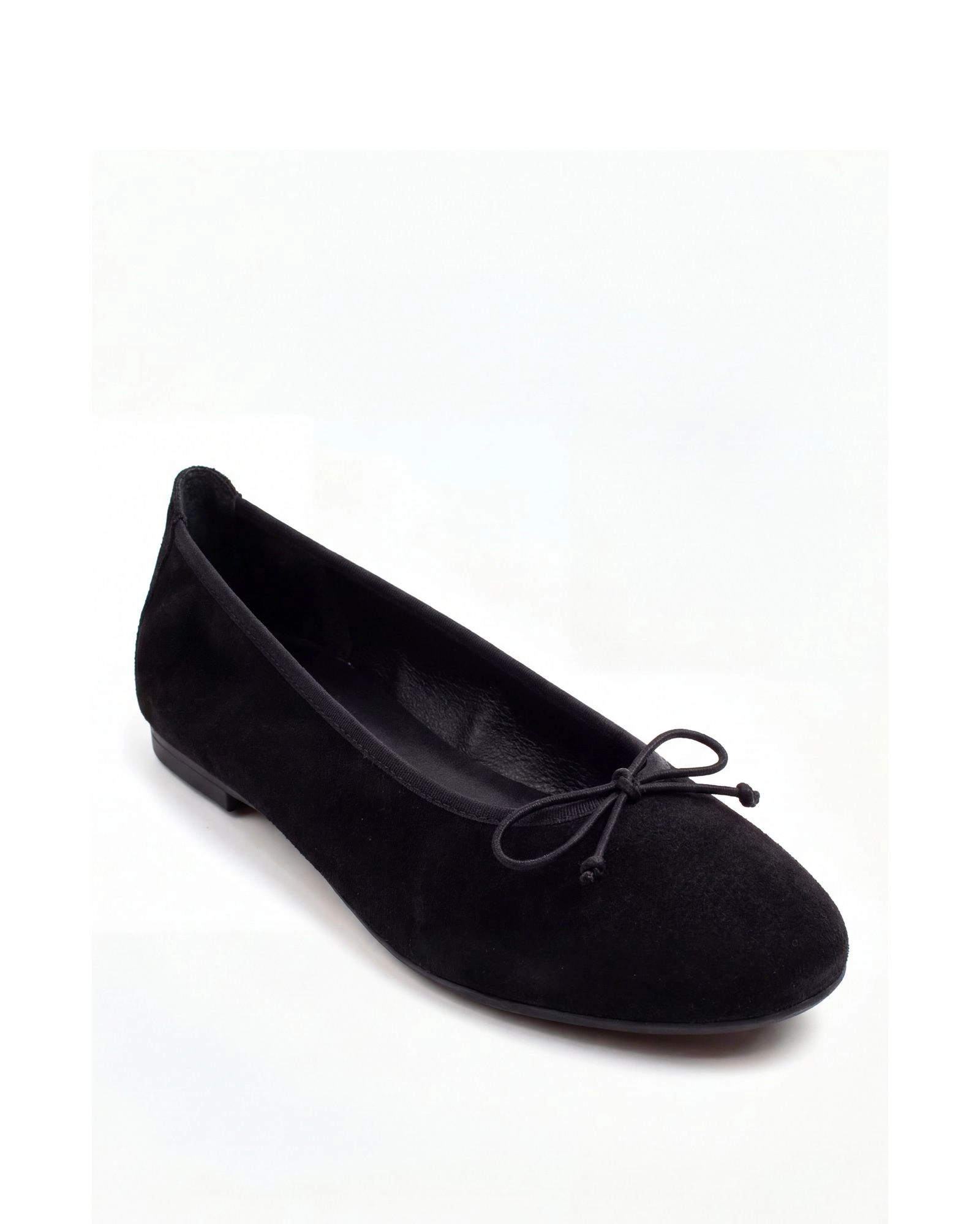 Menina Step Womens Sofia Elastic Suede Ballet Flat