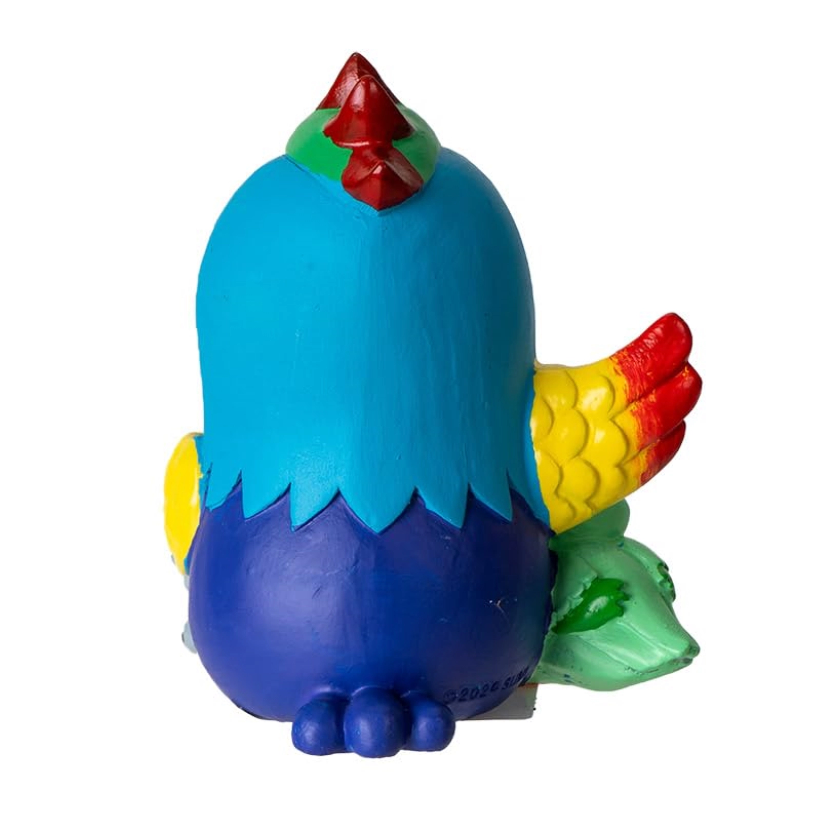 Pacific Giftware Polly Furrybones Figurine Skeleton in Colorful Parrot Costume with Cute Parrot Friend 3.19 Tall