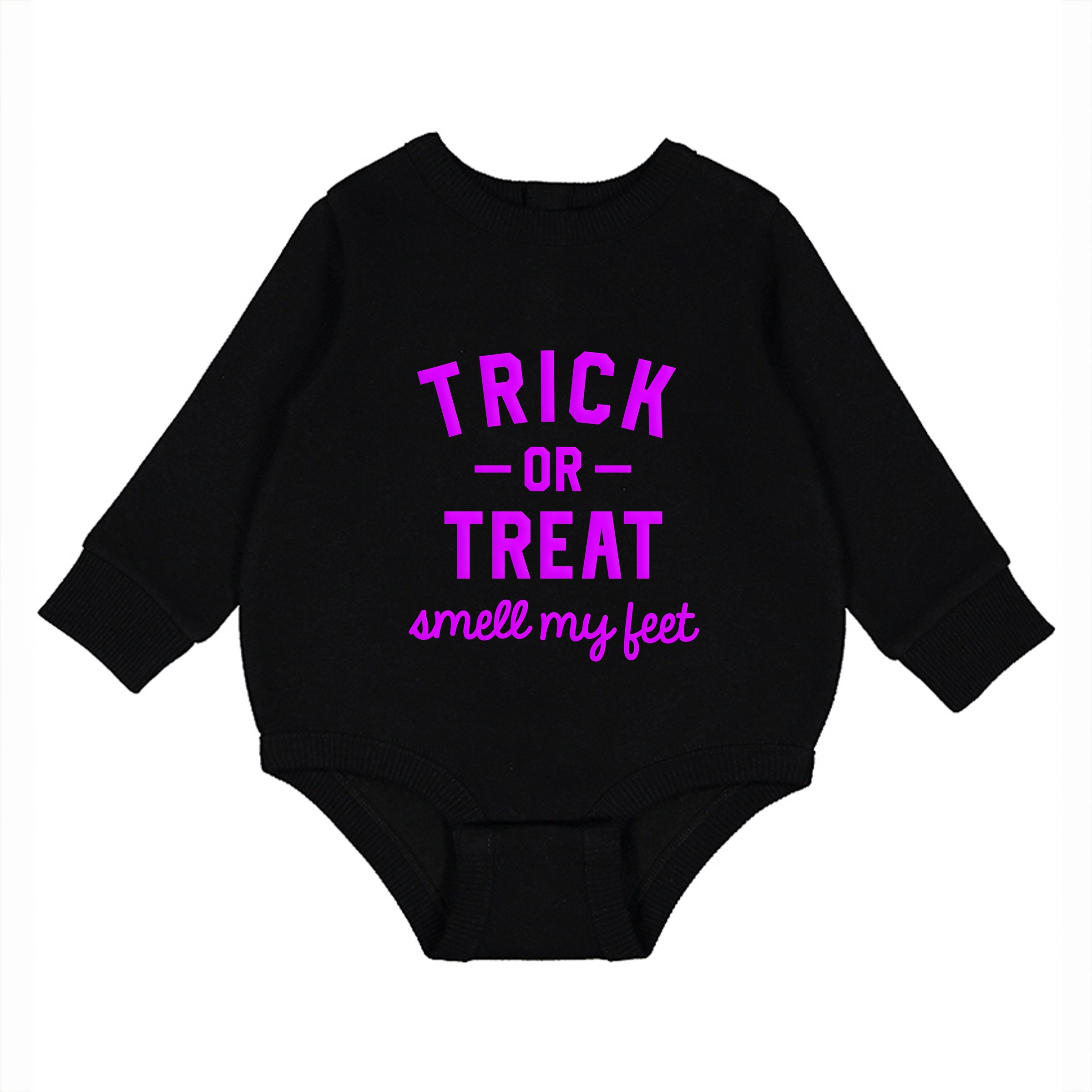The Juniper Shop - Infant Fleece BodySuit Smell My Feet Puff Print