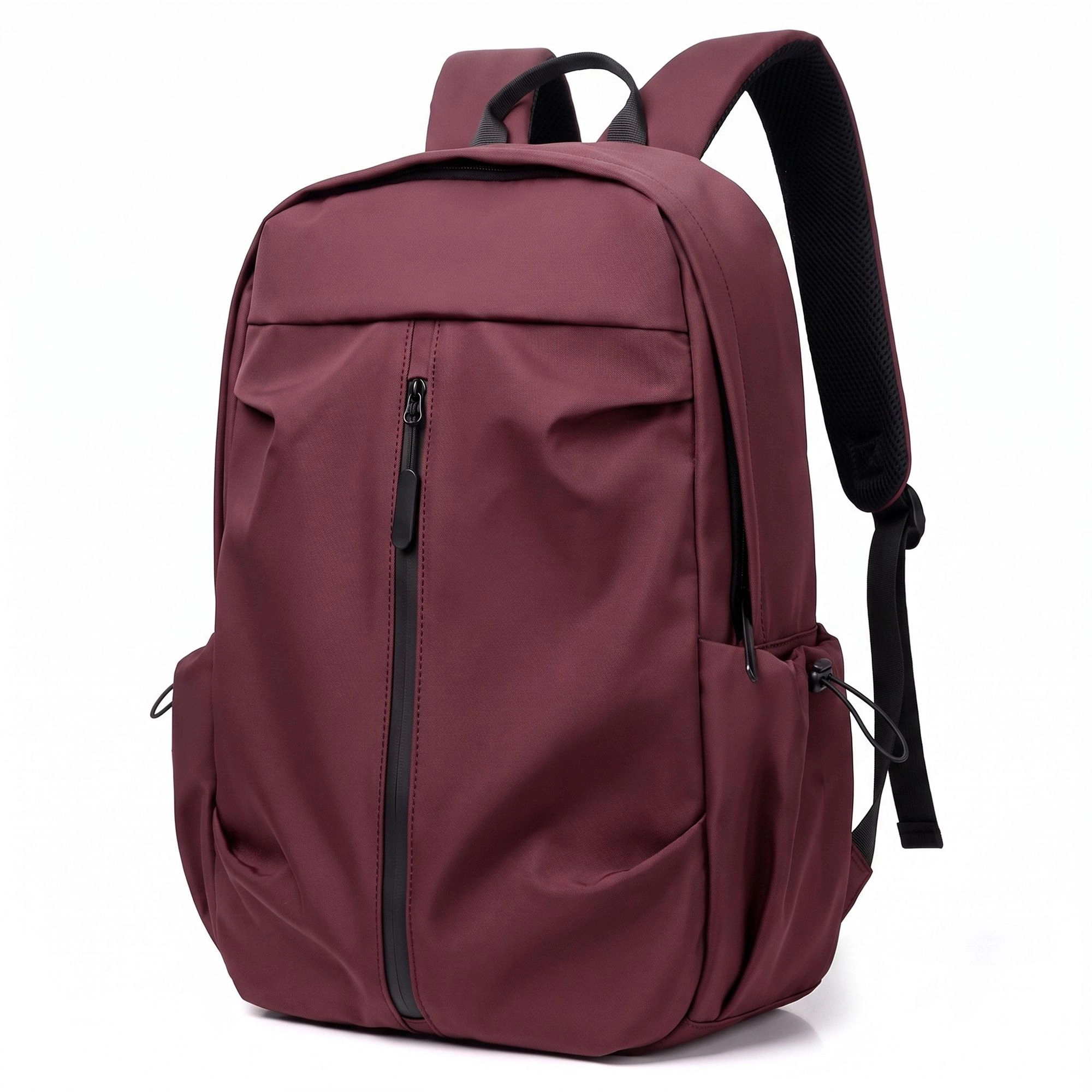 Alilang Women's Lightweight Laptop Backpack with Vertical Front Zip Pocket Side Pockets and Adjustable Padded Straps