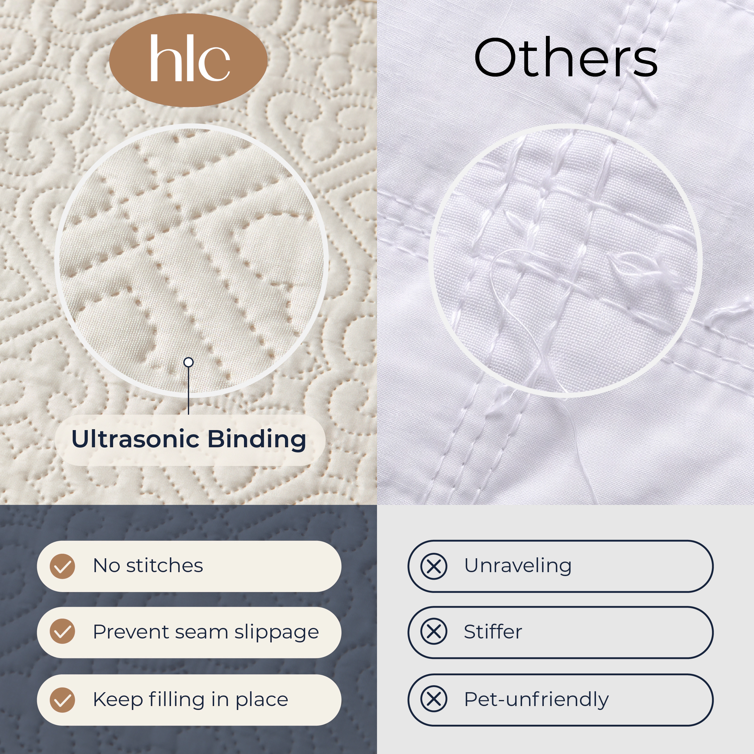 HLC.ME Lorenzo - 3 Piece Quilt Set, Lightweight Bedspread Coverlet Set
