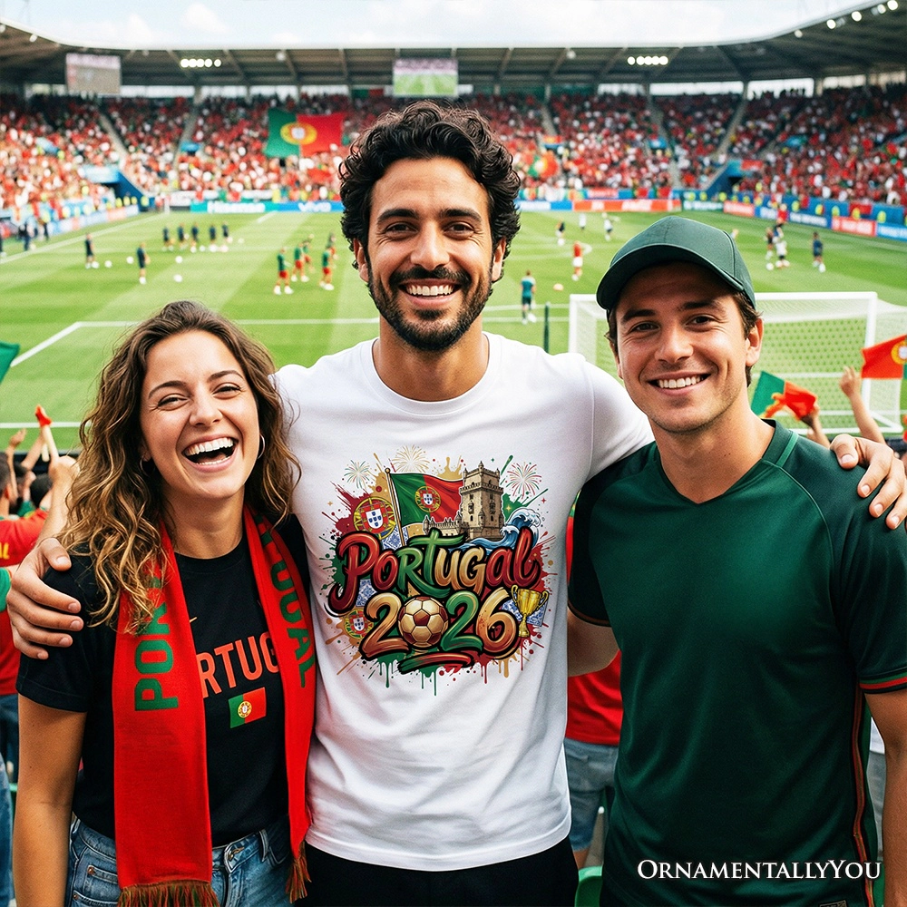 OrnamentallyYou Unisex Portugal 2026 Soccer Cup Global Championship T-Shirt