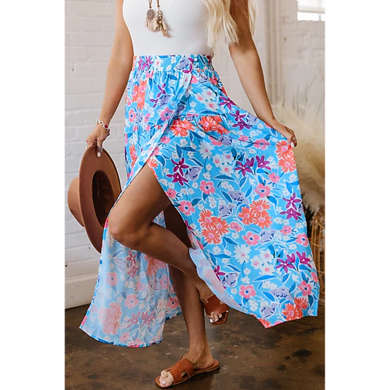 Threaded Pear Women's Jocelyn Waist Wrap Long Skirt