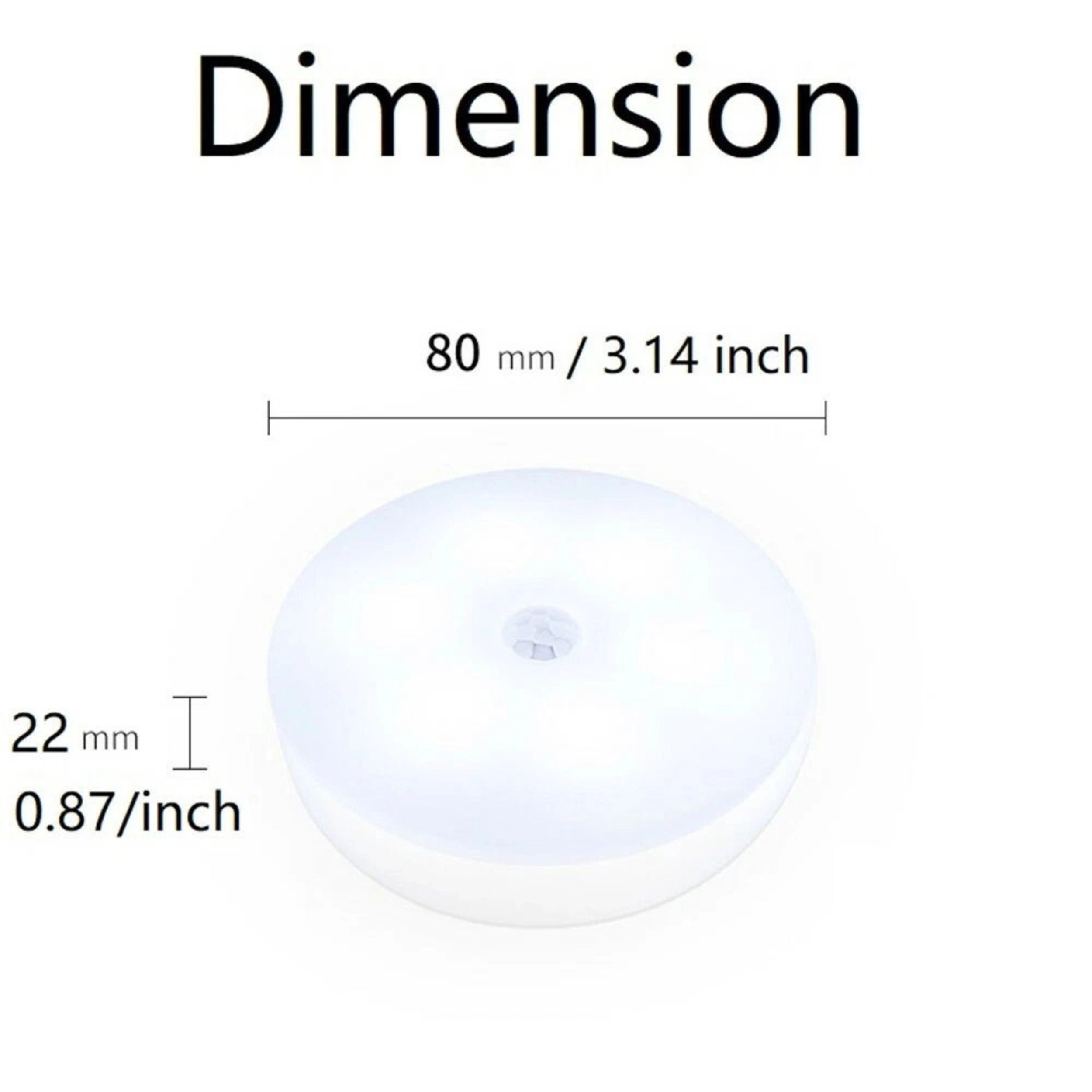 Home Collection Battery Powered Motion Sensor LED Night Light with Magnetic Mount