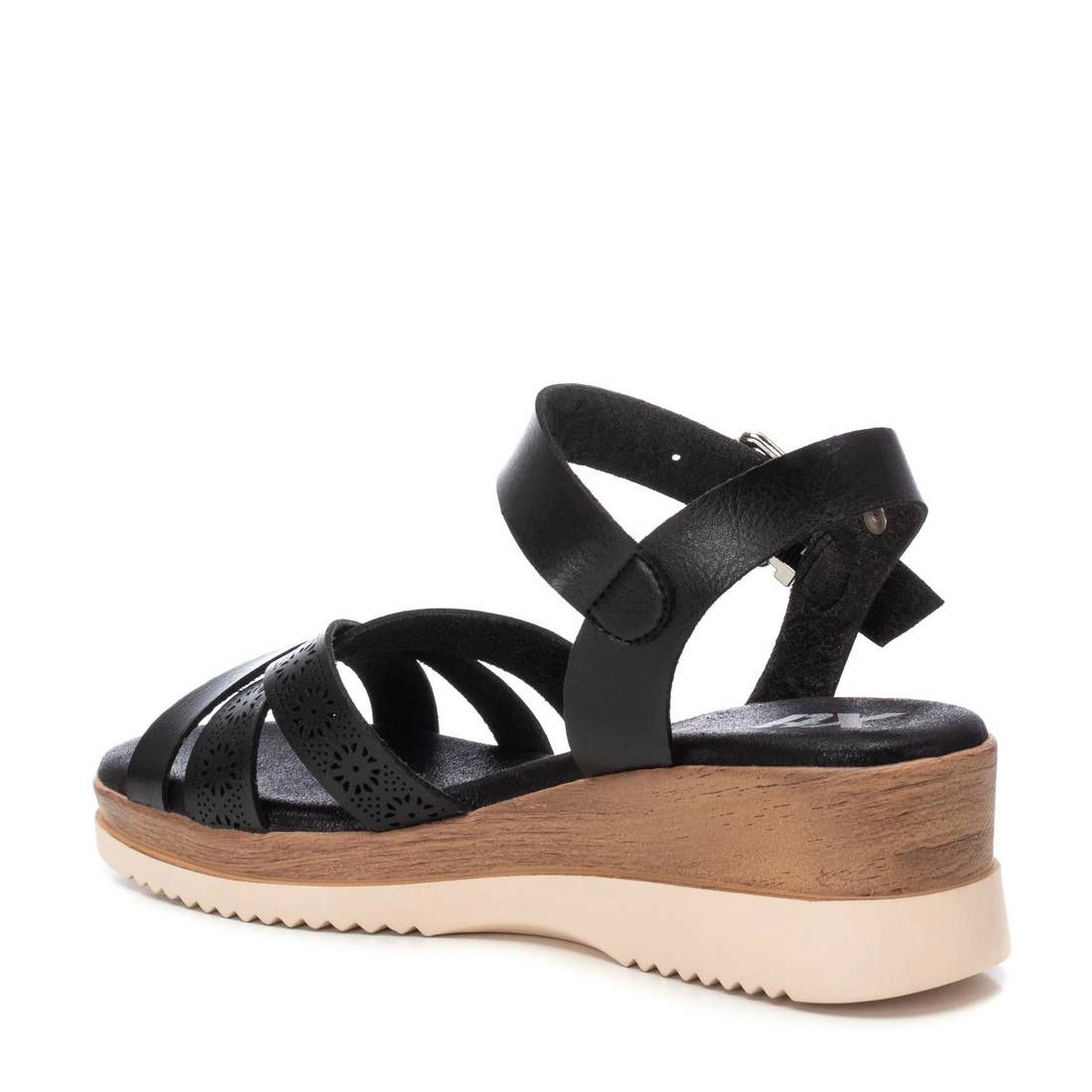 XTI Women's Wedge Sandals Ankle Strap, Open Toe