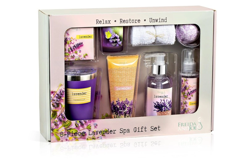 Freida and Joe  Women Lavender Ultimate Spa Box – Elegant Mother's Day Spa Set
