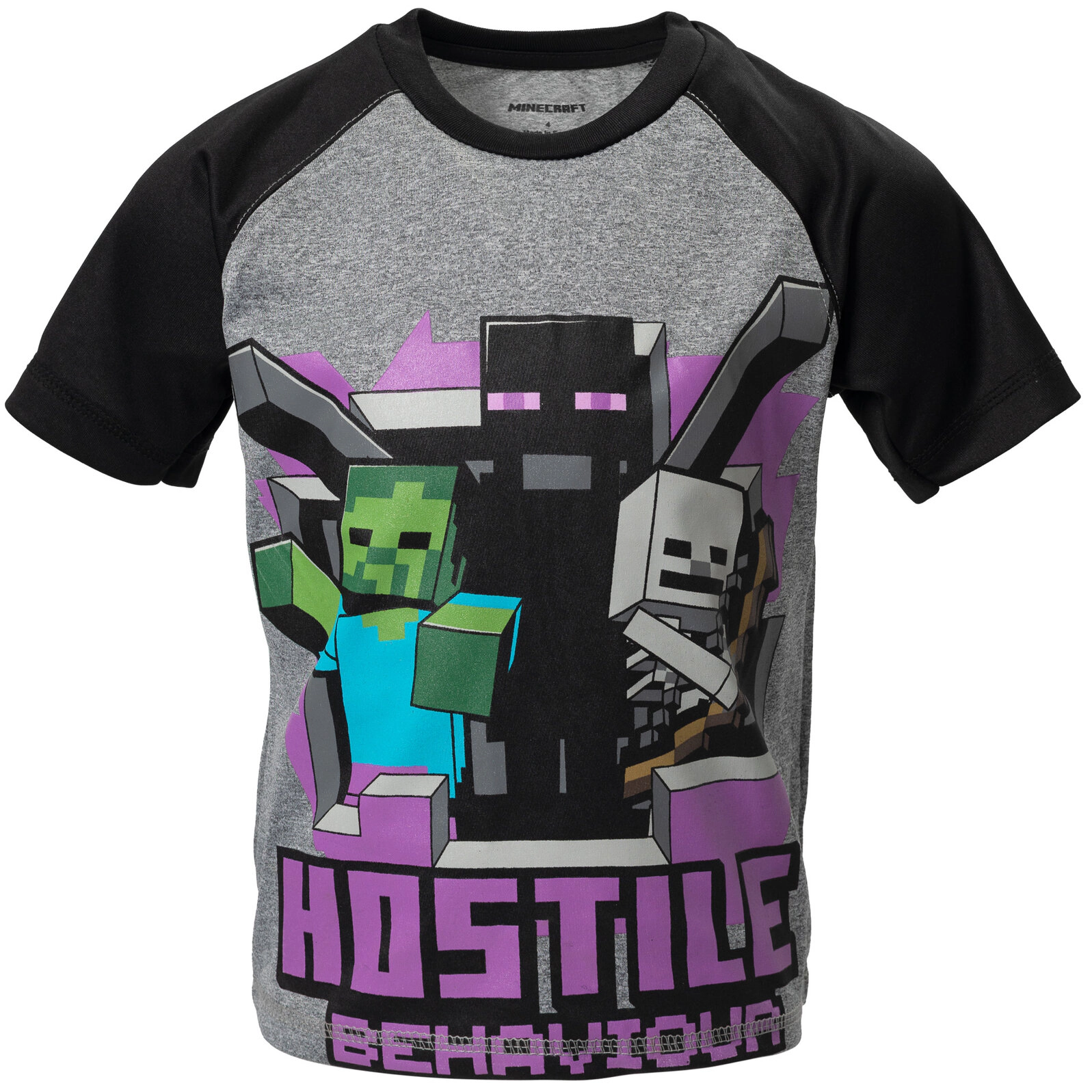 Minecraft Boys' Athletic T-Shirts 3-Pack