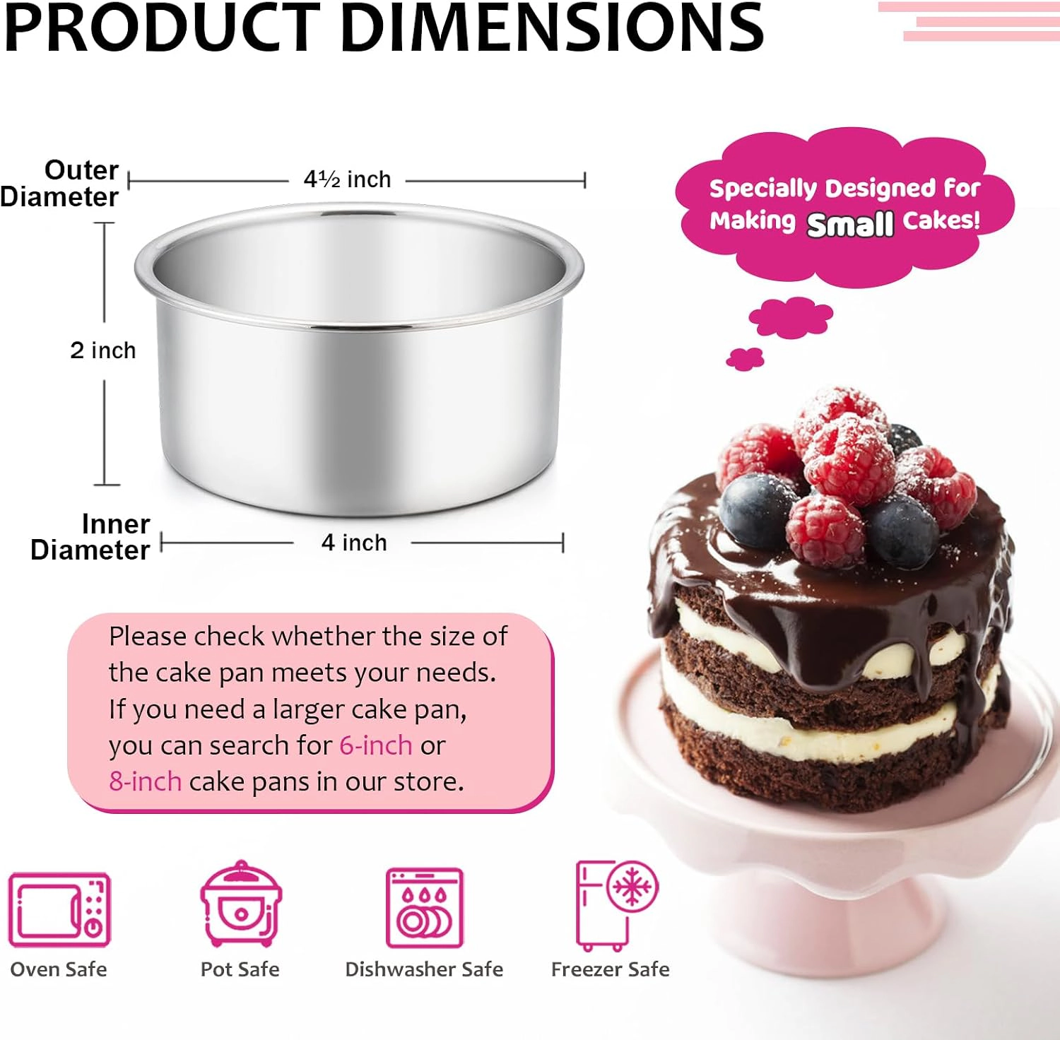 e-far Cake Pan Set of 3