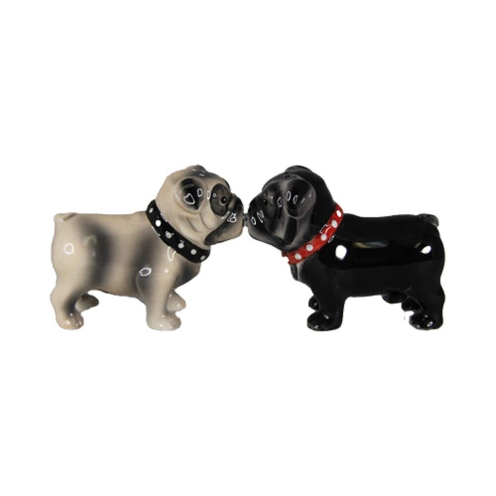 Pacific Giftware Puppy Little Love Pug Ceramic Magnetic Salt and Pepper Shakers