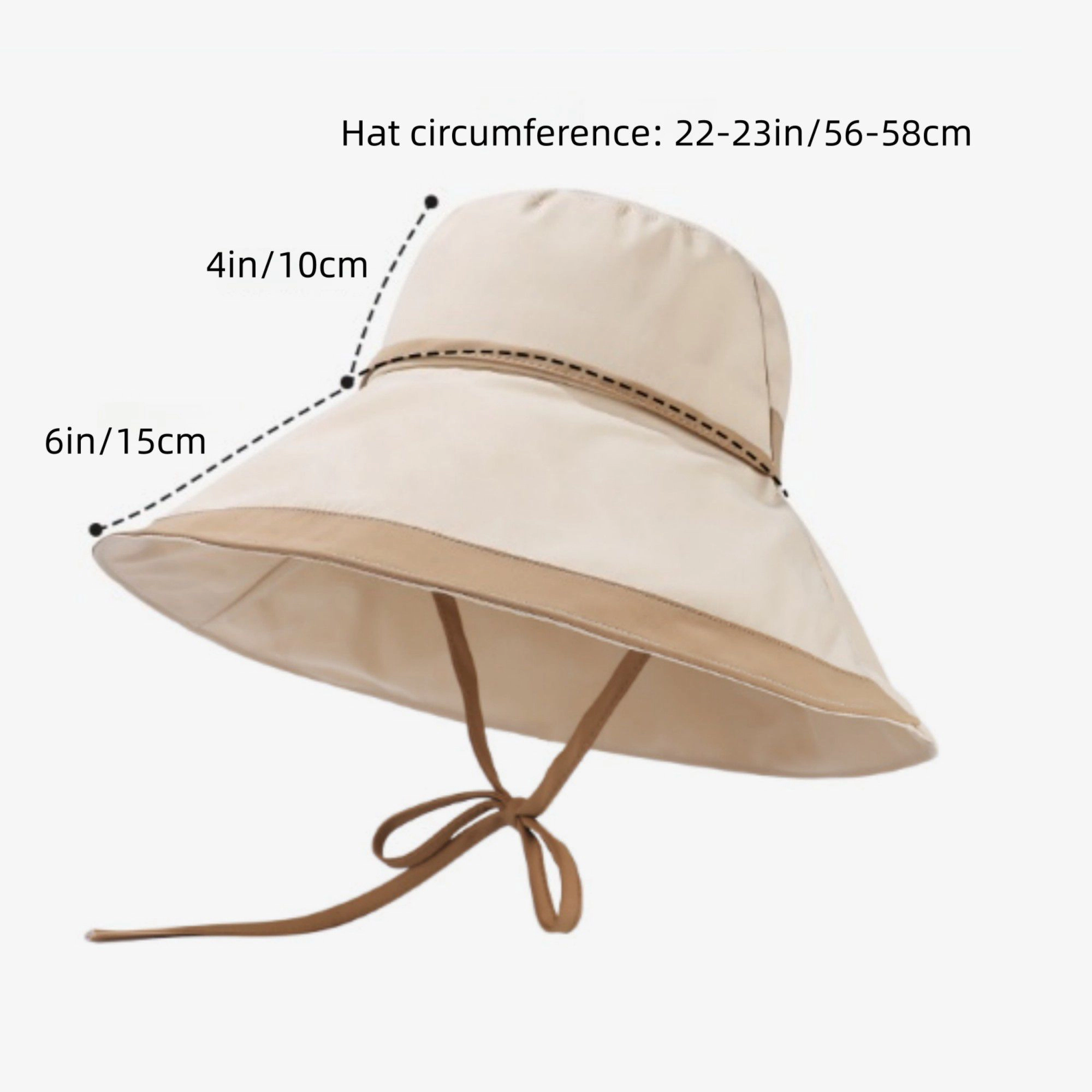 Anna-Kaci Women's Wide Brim Soft Sun Hat with Tie Strap Lightweight Casual Headwear