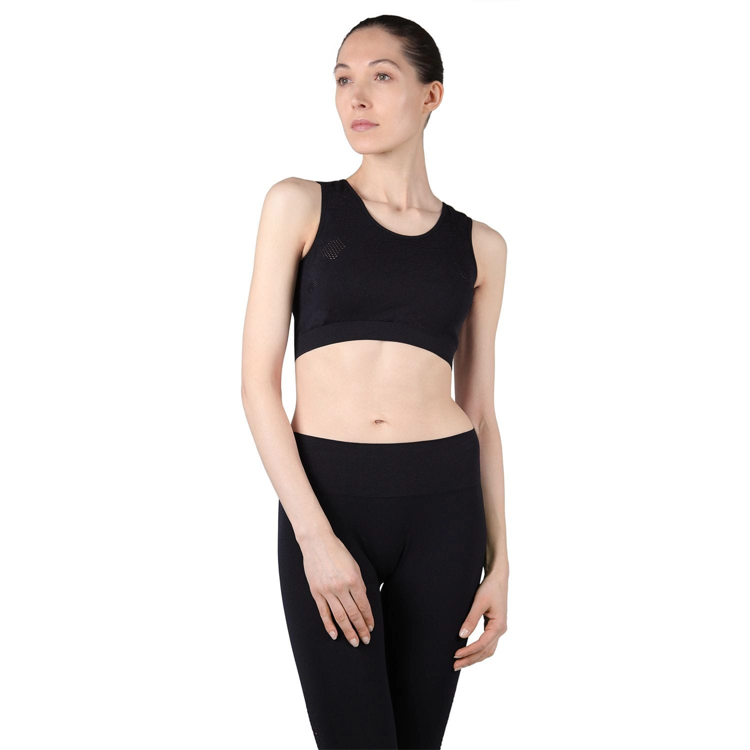 Memoi Women's Seamless Moisture Wicking Stretchy Bra Top