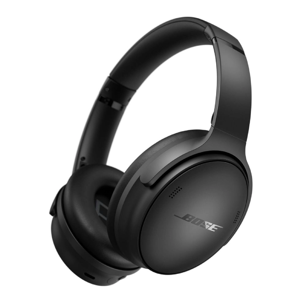 Bose QuietComfort Headphones - Wireless Over-Ear Noise Cancelling with Mic, USB-C, 24 Hr Playtime, Black