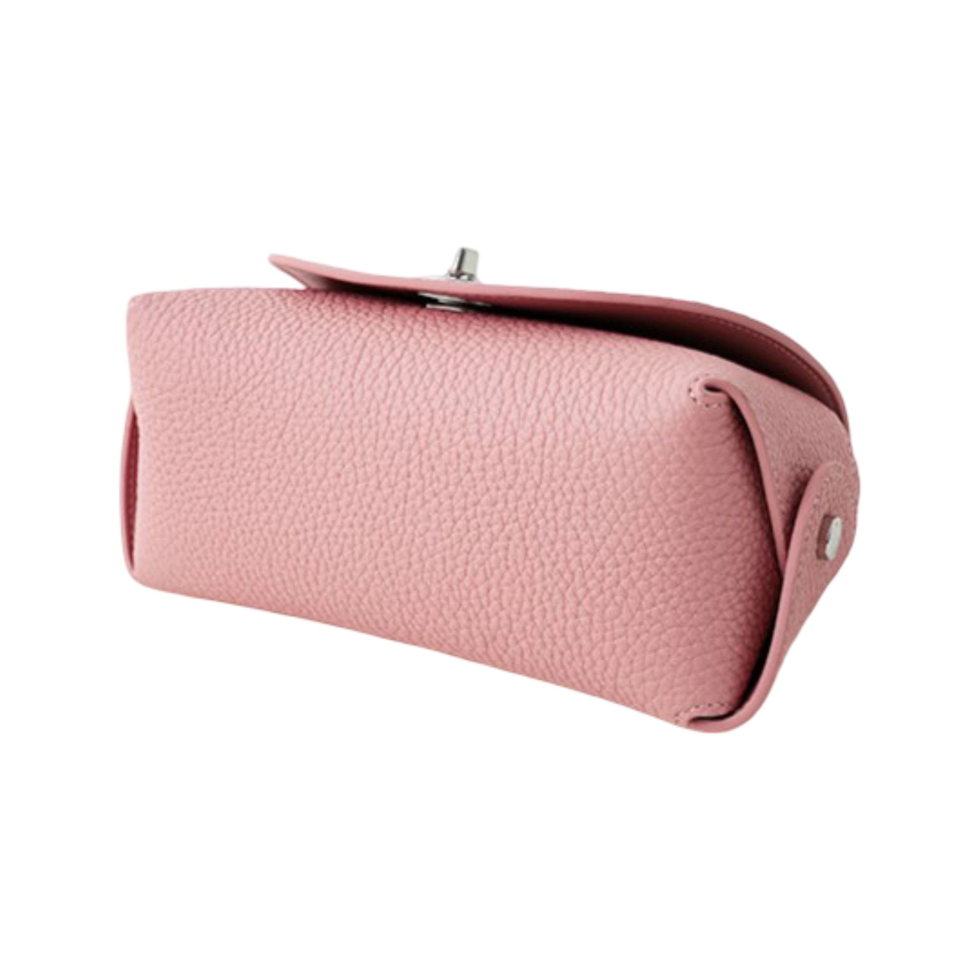 Alilang Women's Pebbled Leather Mini Top Handle Bag with Chain Crossbody Strap and Turn Lock Closure