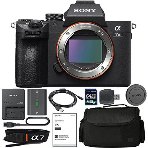 Sony Alpha a7 III Mirrorless Camera With NP-FZ100 Battery Charger Bundle Kit (International Version)