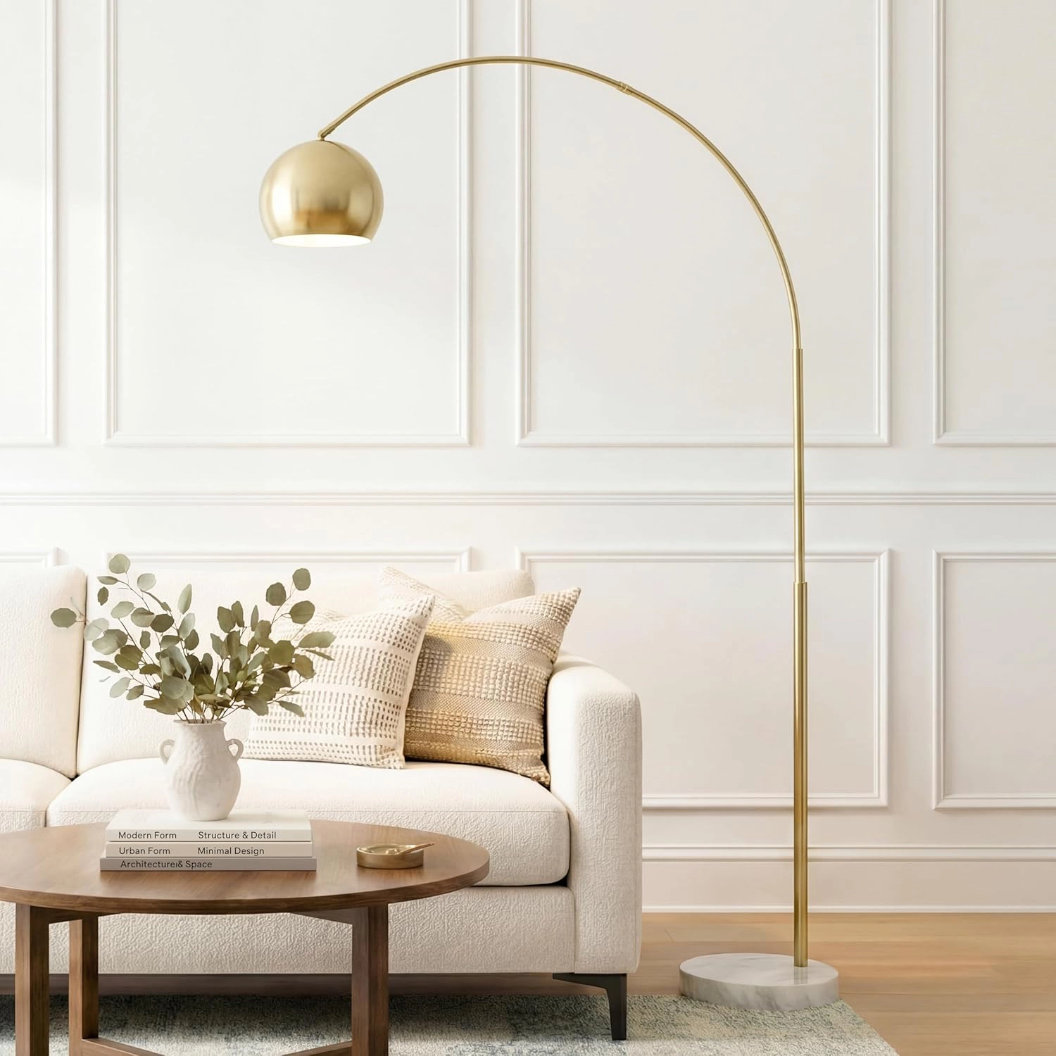 Brightech Olivia Marble Adjustable Floor Lamp