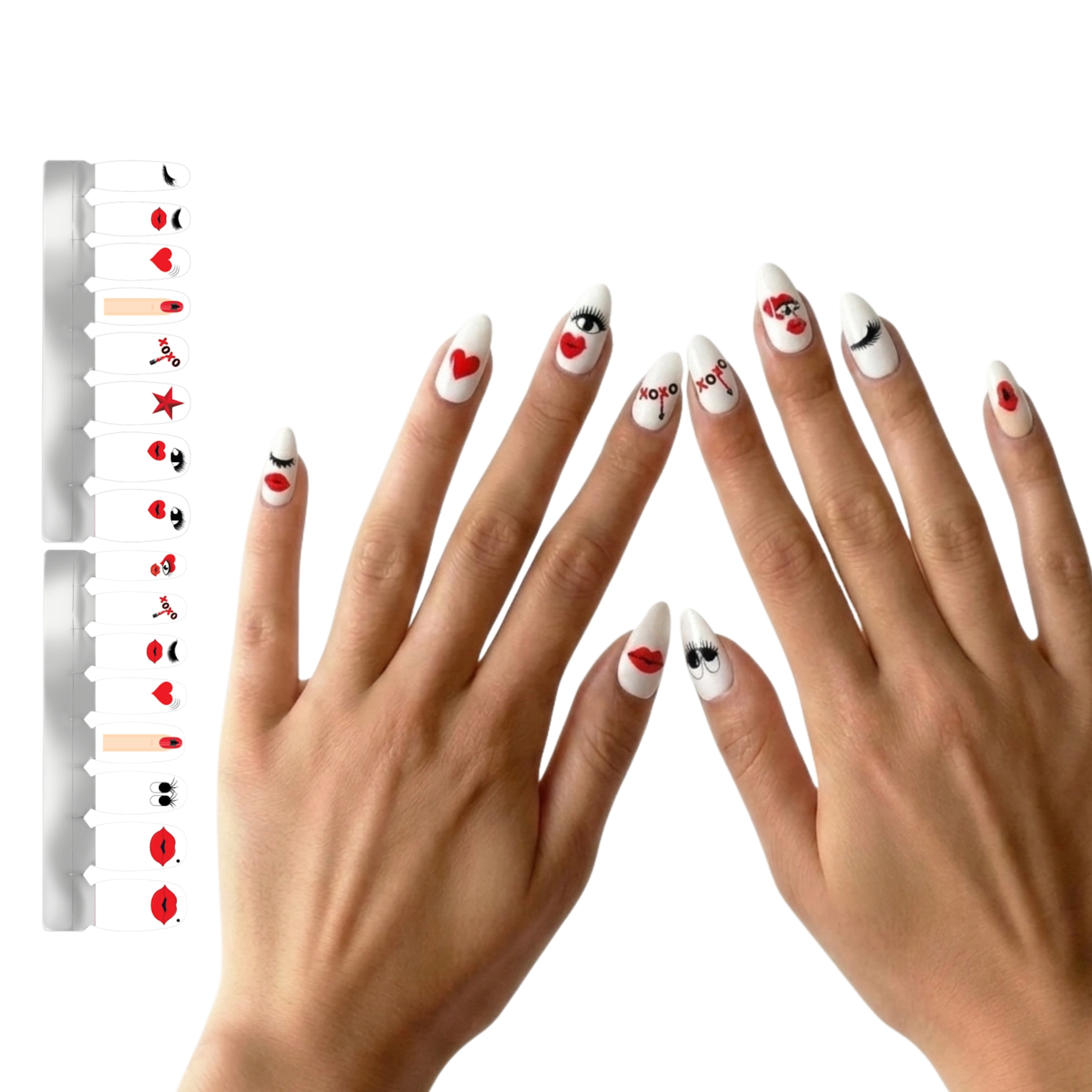XPNail Women's 2-Pack Bundle of Nail Polish Strips Mood 16ct