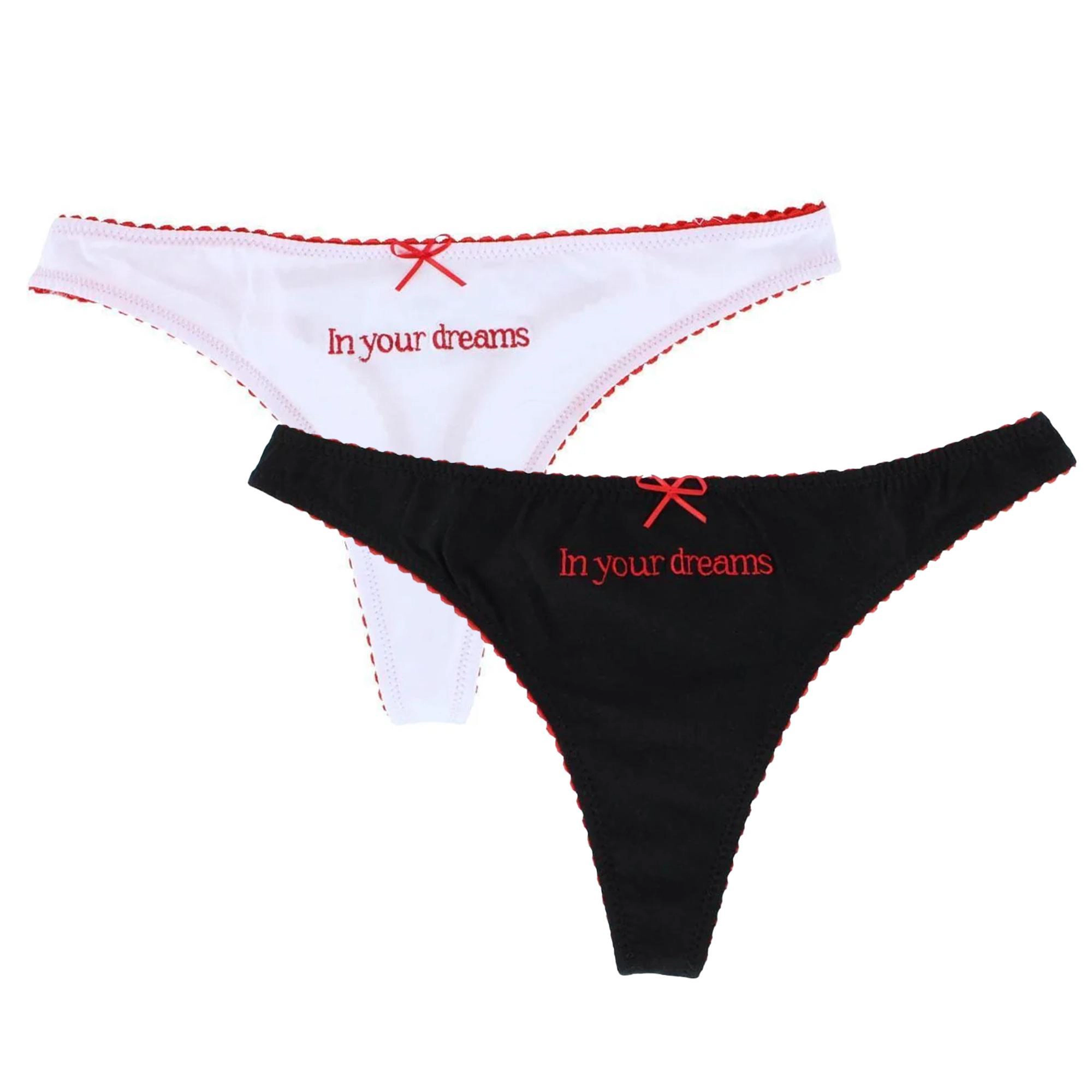 CTM Women's Your Dreams Scallop Trim Panty (2 Pack)
