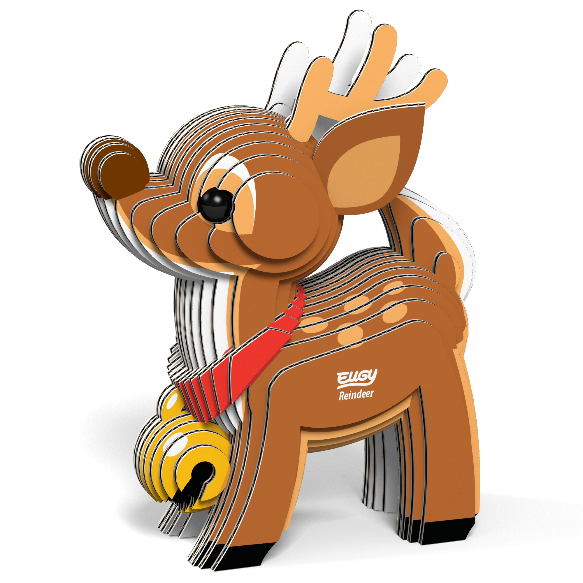 EUGY Reindeer 3D Puzzle - contains 22 puzzle pieces