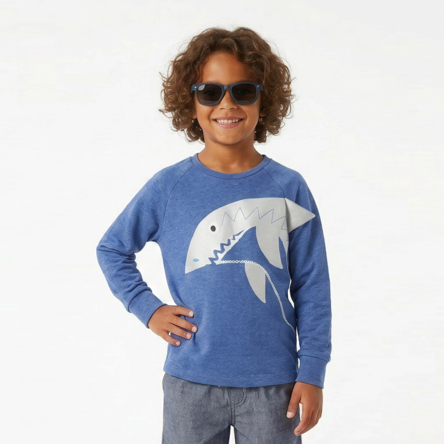 Rockets of Awesome Shark Patrol Raglan Tee for Boys